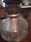 Clear Glass Kerosene Lamp w/ Metal Burner, Knob Control, Glass & Metal — photo 3