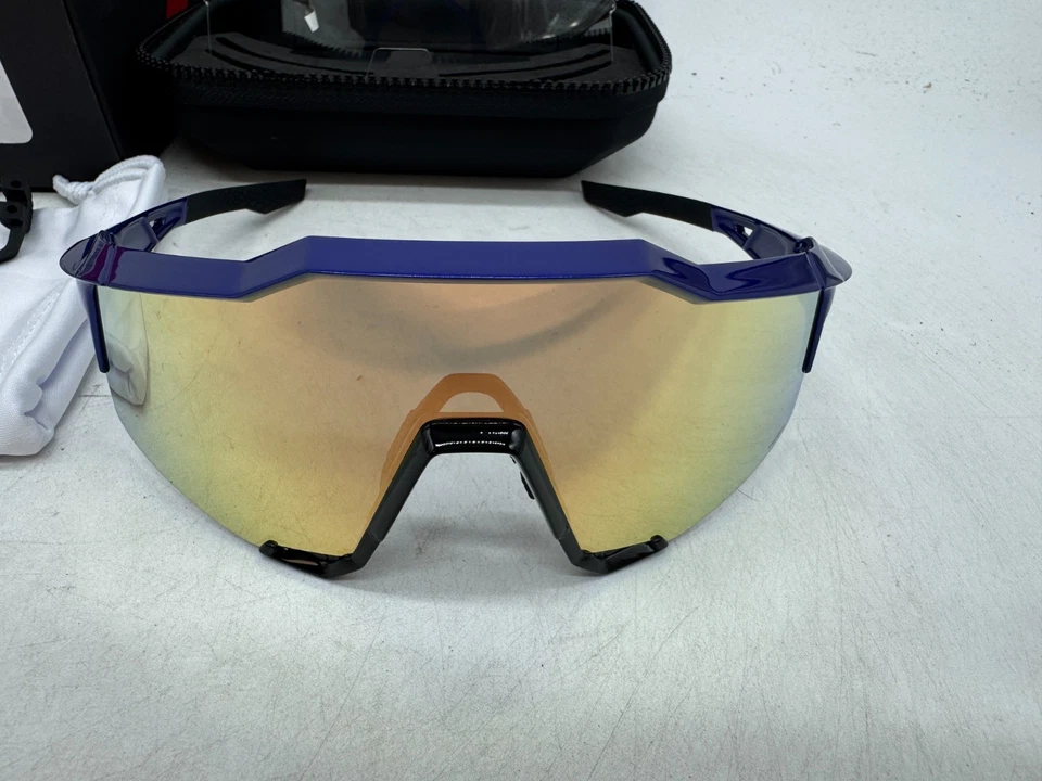 100% Speedcraft Sport Performance Cycling Sunglasses Ultra HD UV Protection - Image 3 of 4