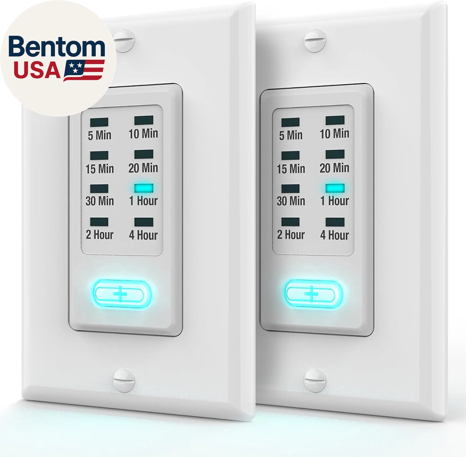 Countdown Light Timer Switch for Bathroom, Heaters, 5-10-30-60 Min, 2-4 Hour Pro