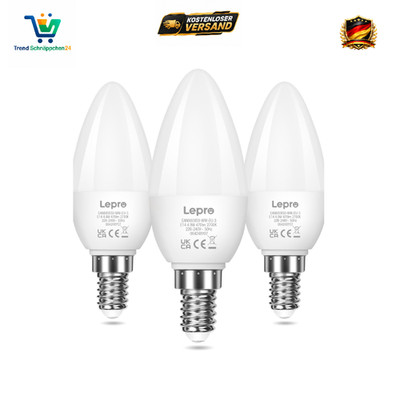 Lepro E14 LED Glühbirne Warmweiss 2700K 4 2