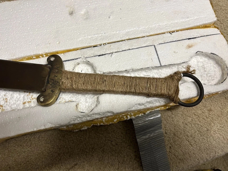 Vintage Broadsword Blade Anti-Japanese War Sword Chinese Eighteenth Army - Image 3 of 4