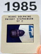 DWIGHT STEPHENSON 1985 NFL Transparency TV MEDIA SLIDE MIAMI DOLPHINS 2nd Year