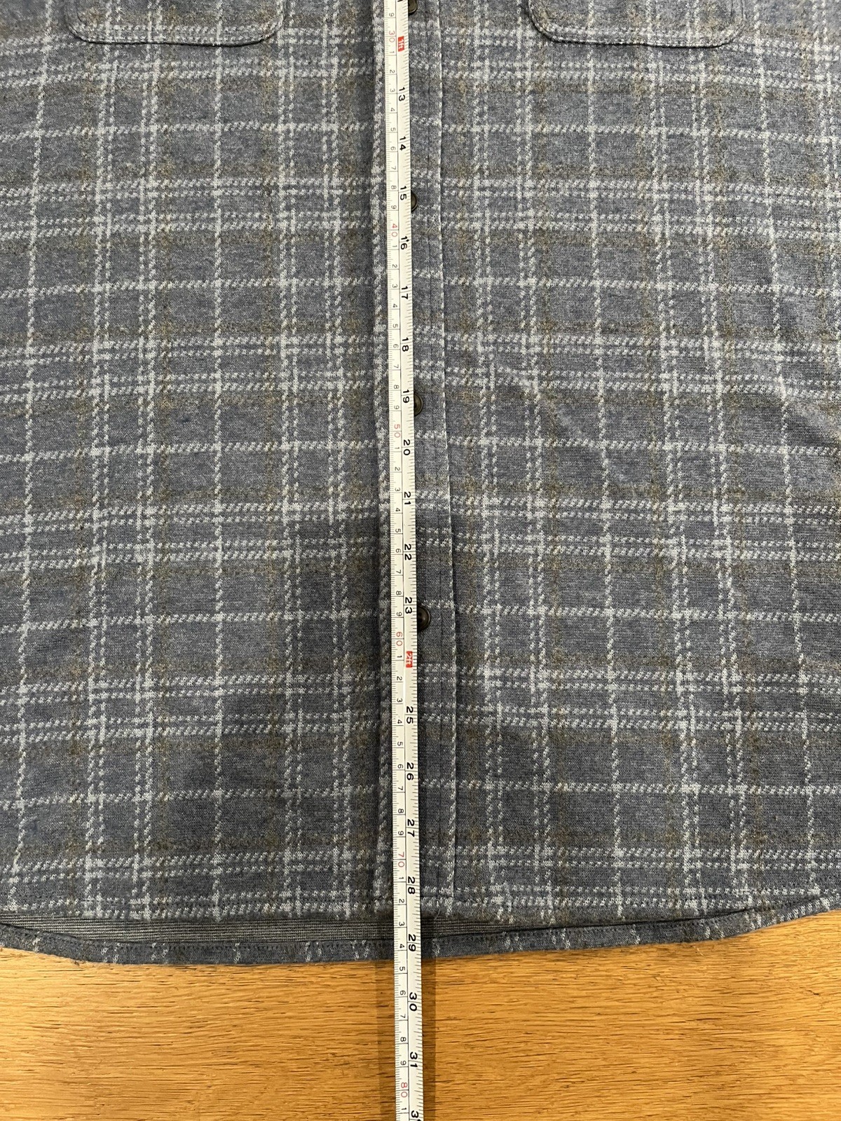 New With Tags FAHERTY BRAND Legend Sweater Shirt Blue Castle Lake Plaid Size XXL thumbnail 6