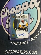 2022-23 UD Ultimate Valtteri Puustinen Autographed Debut Threads RC /99 #ADT-VP