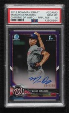 2018 Bowman Draft Chrome Pick Purple Refractor Mason Denaburg PSA 10 Auto 0dx5
