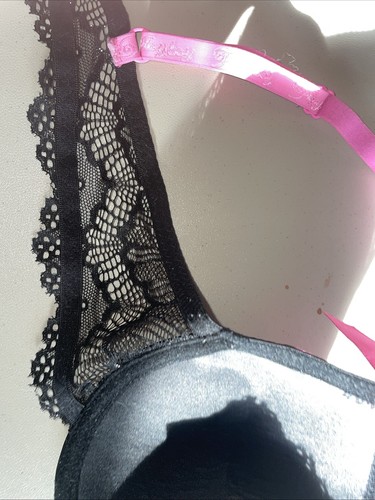 Playboy Intimates Black With Pink Bows - Picture 11 of 15