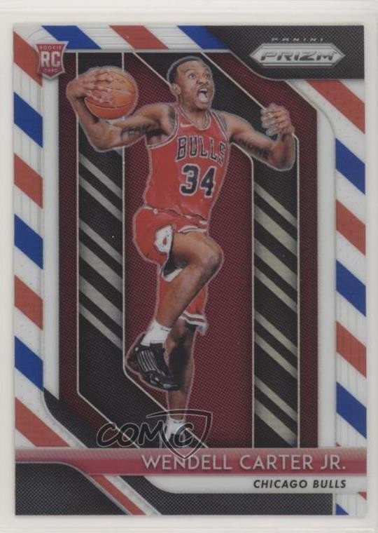 2018-19 Panini Prizm Red White & Blue Prizm Wendell Carter Jr #80 w5b