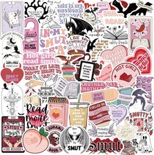 Adult Smut Book Stickers 50PCS Booktok Vinyl Decals Kindle Laptop Water Bottle
