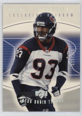 2004 Foundations Exclusive Silver Rainbow 25/100 Jason Babin #132 Rookie RC 7eo