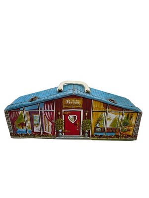 Vintage 1967 Ideal Toy UNEEDA Pee Wee Dream House Doll Case Playset Peewee Toy