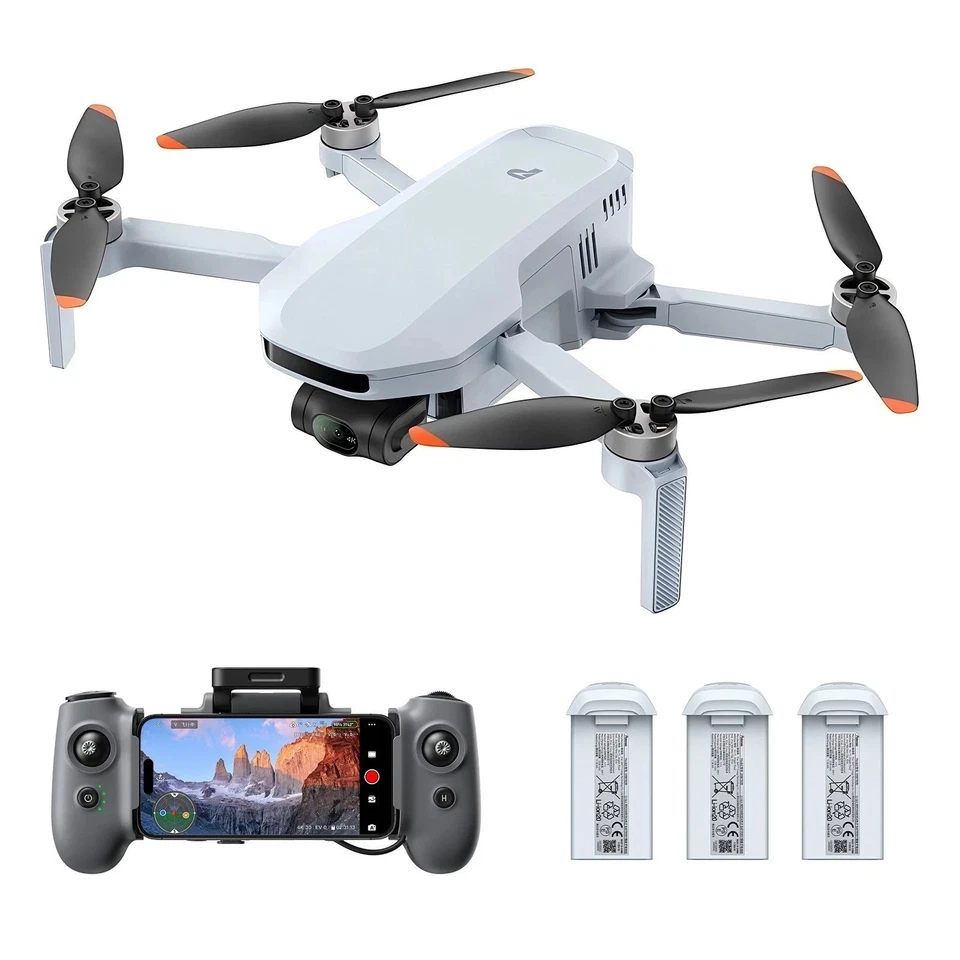 Refurbished Potensic ATOM 2 Drone Camera with 3-Axis Gimbal GPS Fly More Combo