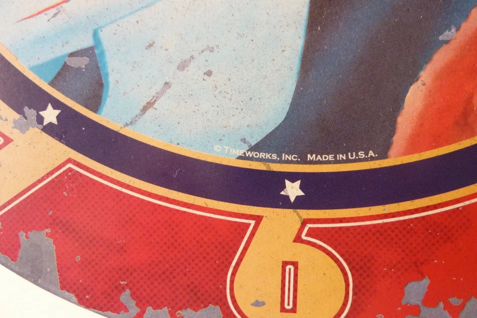 Timeworks 13" Rocket Boy Wall Clock w/Pendulum - pre-owned - Image 3 of 4