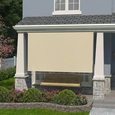 Tela resistente a la decoloración con bloqueo UV para cortina enrollable exterior Coolaroo 96 pulgadas Ancho Foto 4 de 4