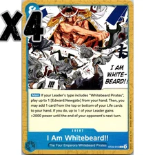 One Piece Ace & Newgate ST22 I Am Whitebeard!! ST22-015 Play Set (X4)