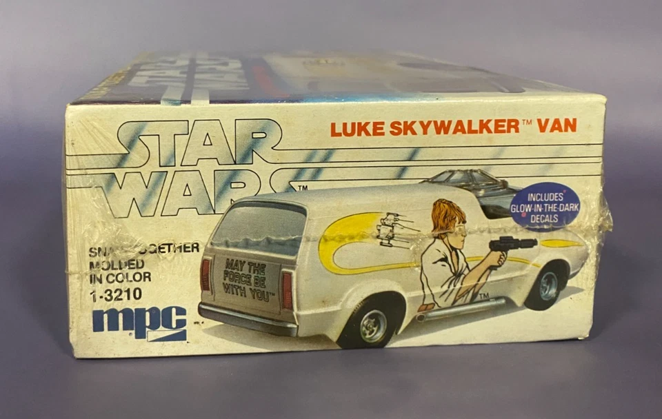 NIB 1979 MPC Star Wars Luke Skywalker Van 1/32 Scale Model Sealed Glow Decals - Image 3 of 4