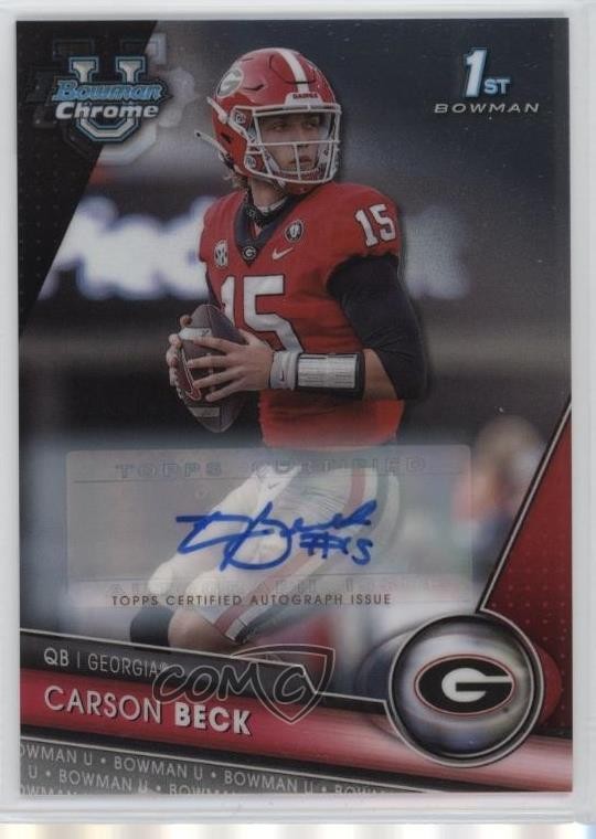2023 Bowman U Chrome Prospect Auto Carson Beck #44