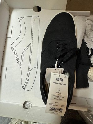 BRAND NEW Uniqlo Shoe Lace Sneakers Black Size 6