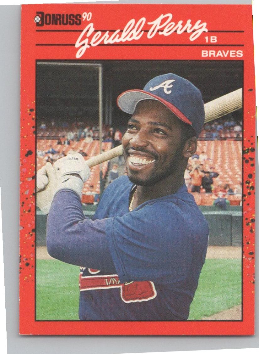 1990 Donruss #153 Gerald Perry Atlanta Braves