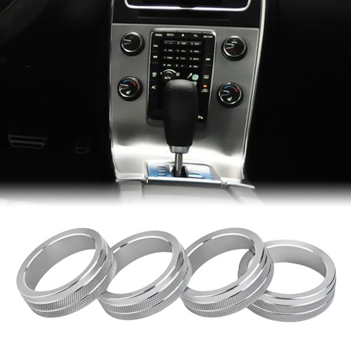 Enhance Interior Look With Silver Alloy Knob Covers For VOLVO XC60 S60 - Picture 3 of 12