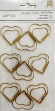 American Crafts Heart Shaped Paper Clips