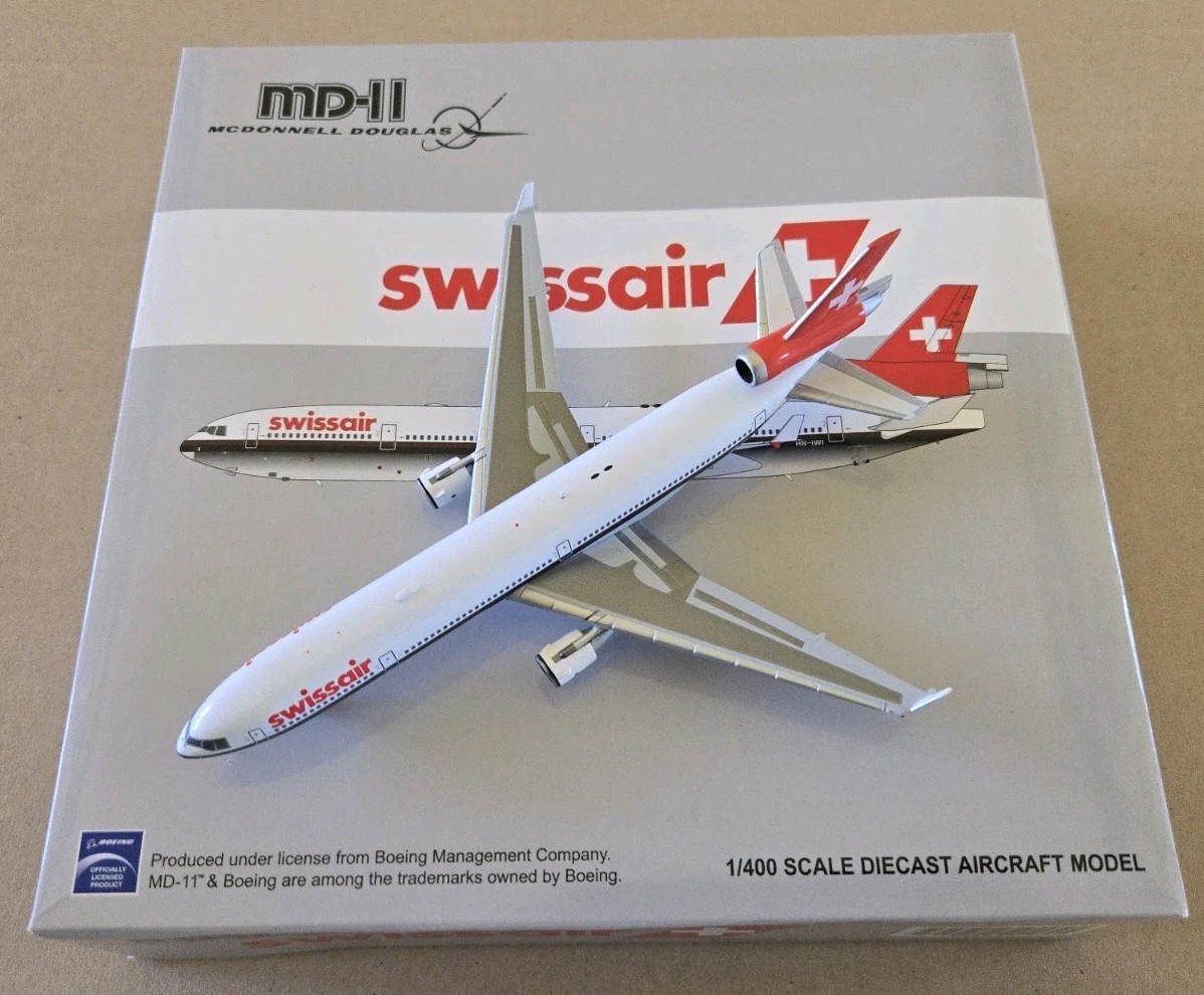 1:400 JC Wings McDonnell Douglas MD-11 Swissair HB-IWI | eBay