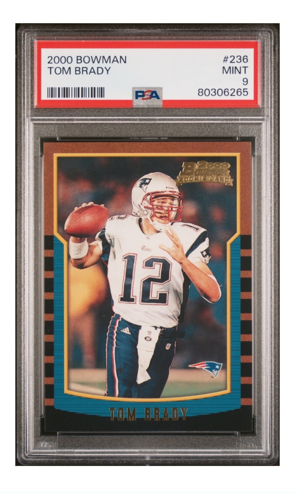2000 Bowman Tom Brady #236 (RC) PSA 9