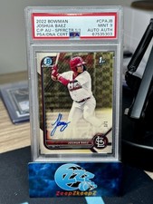 2022 Bowman Chrome 1st Joshua Baez SUPERFRACTOR 1/1 Auto RC #CPA-JB PSA 9