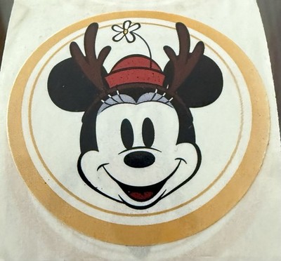 RARE Original Disney Store Christmas Sticker Roll Mickey Minnie Pluto