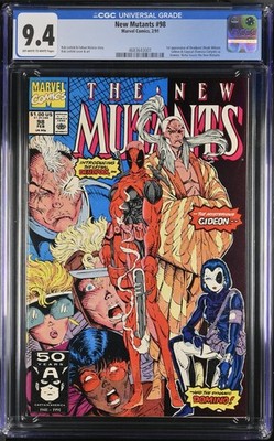 New Mutants #98 CGC 9.4 OW-W Incredible Looking Book! 1st App of Deadpool!