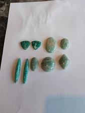 Amazonite Cabochons Lot Great Quality Great Color 