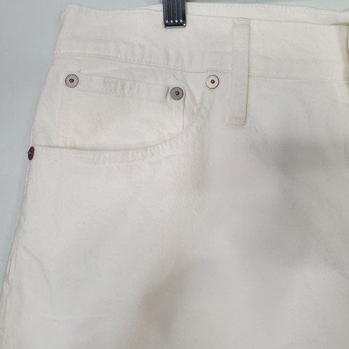 Madewell High Rise Denim Shorts in Tile White Stretch K9351 Size 32 New - Picture 3 of 9