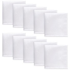 Tarpop 10 Pcs Pocket Squares for Men Squares Pocket Suit Handkerchief for Gro...