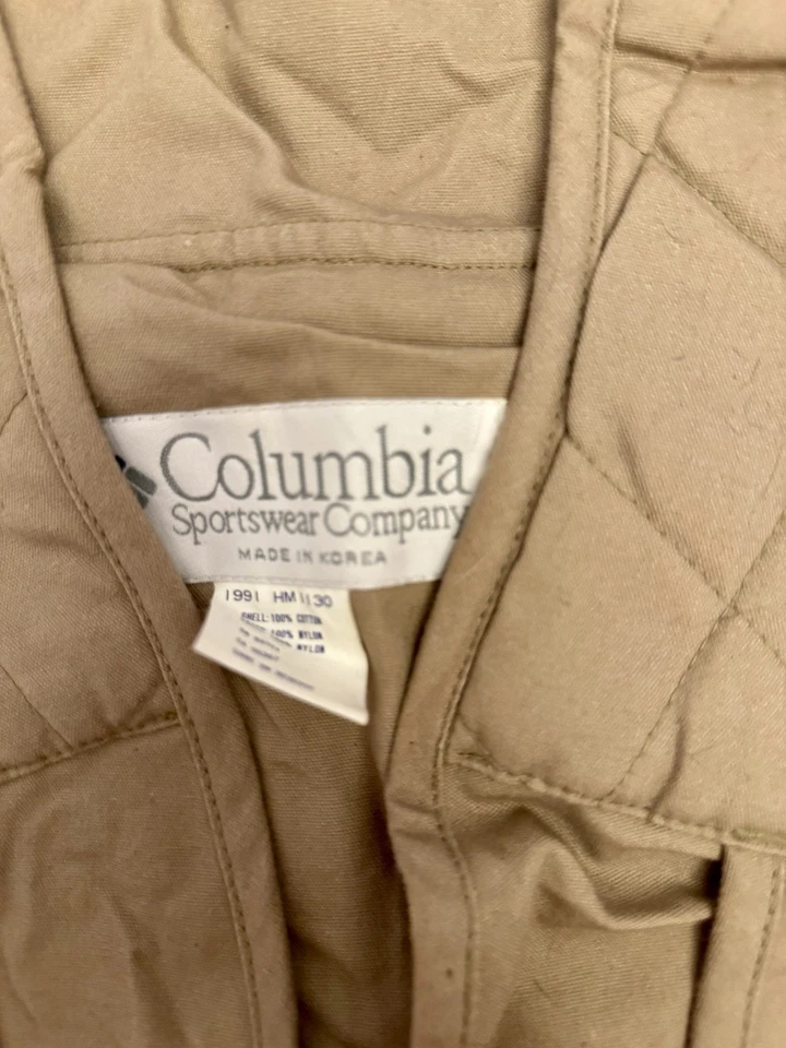 COLUMBIA Sportswear Company Men’s Hunting Vest Size L Beige 24 Shell - Image 3 of 4