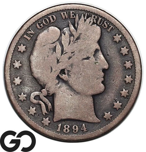 1894-O Barber Half Dollar, Tougher New Orleans Mint Issue