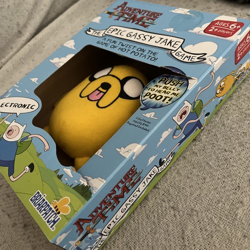 ADVENTURE TIME The EPIC GASSY JAKE Game Electronic Plush Jake Push to hear POOT - Picture 5 of 6