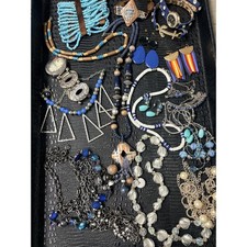 Mixed Fashion Bulk Jewelry Lot Wearable to Craft Pieces 1lb 5oz