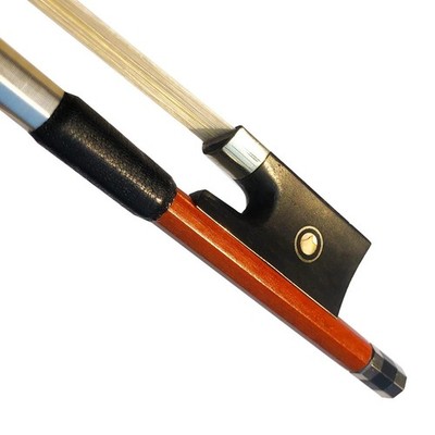 Brazilwood Ebony Violin Viola Cello Bow Full Size Ebony Frog with Natural Hor...