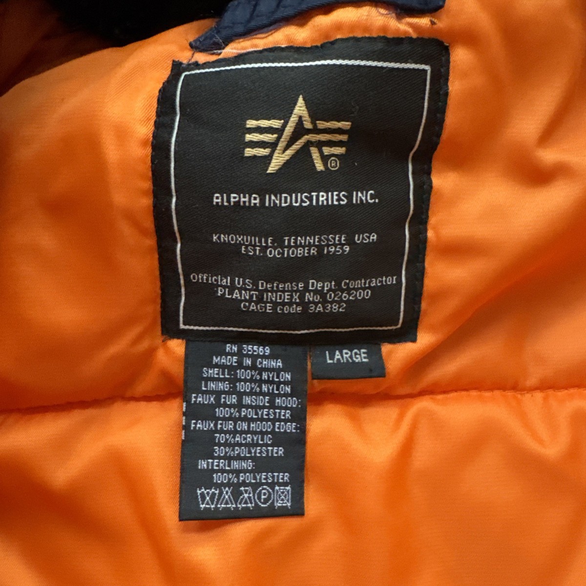 Alpha Industries Men's N-3B Slim Gen Parka Scott Pilgrim Large