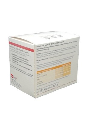 SELEN ACE 100 μg 180 Tage Kapseln, 180 St PZN 02883593