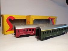 2X COPPIA LIMA EXPRESS VAGONI 2193 02 23 SCATOLA VINTAGE ANNI '60 '70 PLASTICA