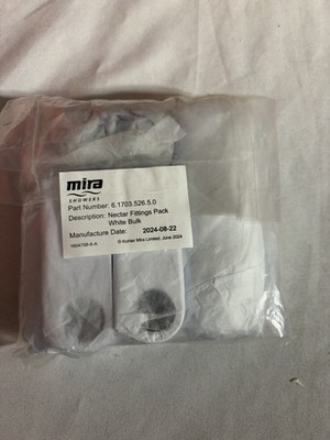 Mira Nektar Armaturen Set weiß. Teilenummer: 6.1703.526.5.0 versiegelt