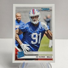 2019 Donruss #347 Ed Oliver Rookie Card Buffalo Bills. rookie card picture