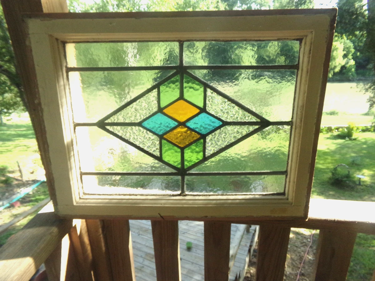 1900-1940 Antique Stained Glass Window Hanging for sale | eBay