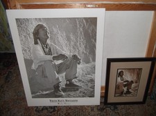 Vintage Lee Marmon Art Lot Signed White Mans Moccasins Poster Print Photo Vintage Lee Marmon Art Lot Signed White Mans Moccasins Poster Print Photo