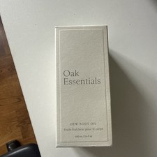 OAK ESSENTIALS Dew Body Oil 3.4 fl oz/100ml New In Box Sealed See All pics 