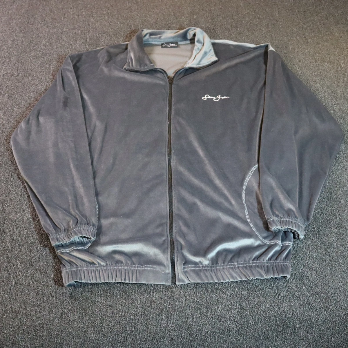 Sean John Velour Jacket Vintage Sean John Tracksuit Jacket Mens XL 