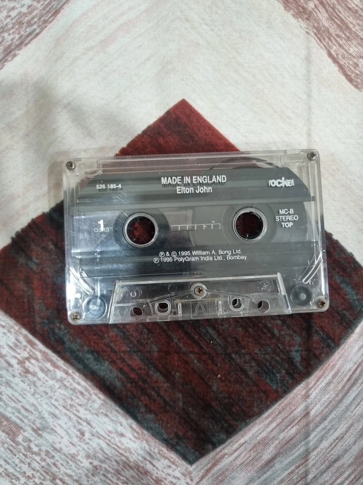 Elton John Made In England INDIA IMPORT CLAMSHELL CASSETTE - Image 3 of 4