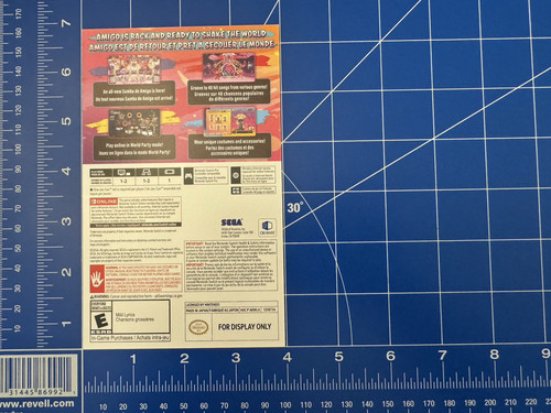 Samba De Amigo Party Central Nintendo SWITCH Promo Store Display Card ONLY SEGA - Picture 2 of 3
