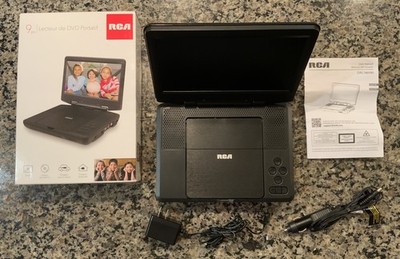 RCA Portable DVD player Multimedia 9'' screen DRC98090 with Power & Car Adapter