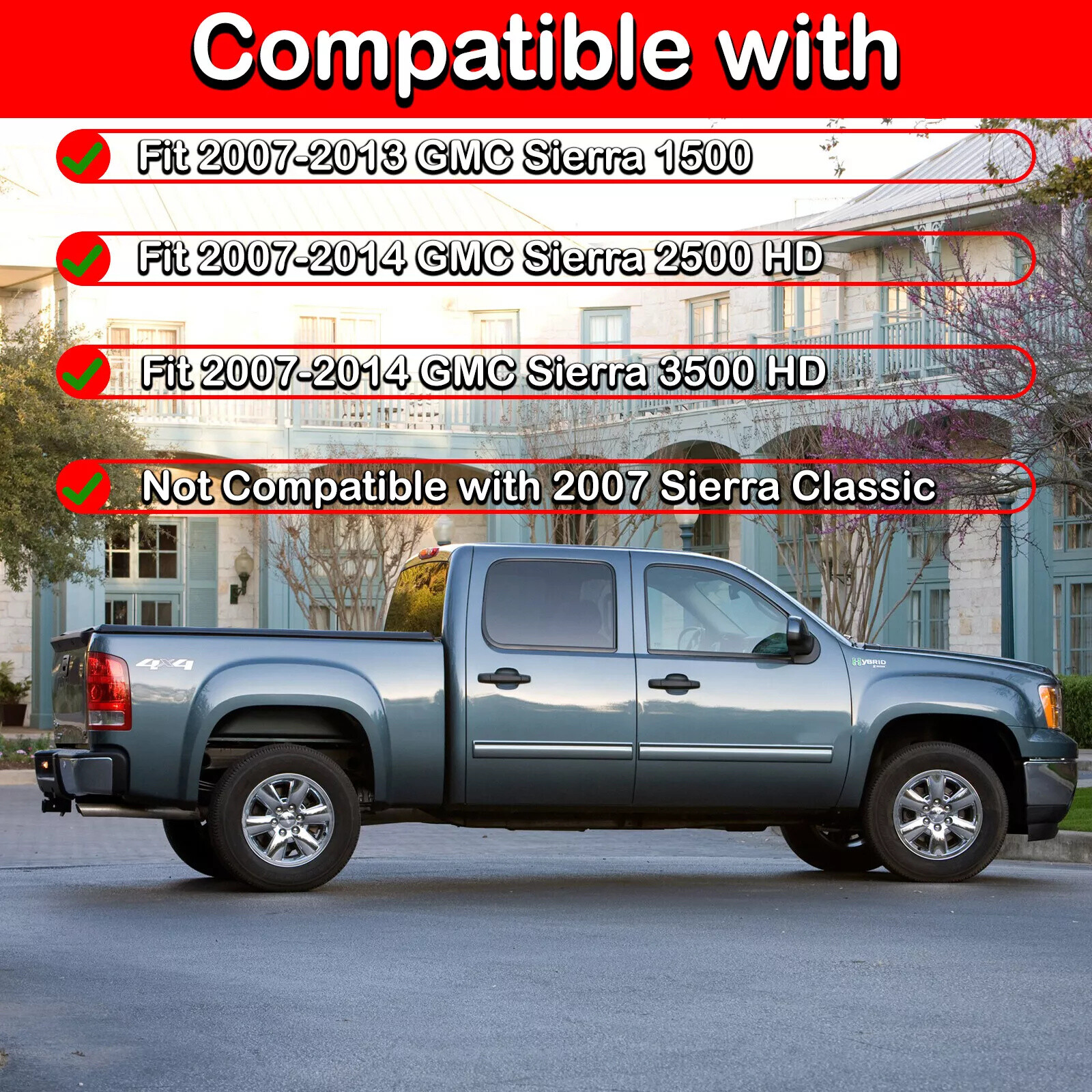 Chrome Housing Headlights Headlamps Set For 20072014 GMC Sierra 1500